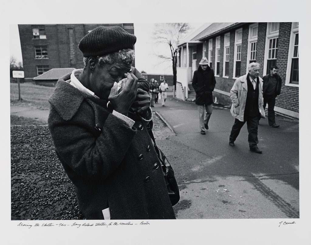 Leaving the Shelter, 7AM, Long Island Shelter for the Homeless, 1983