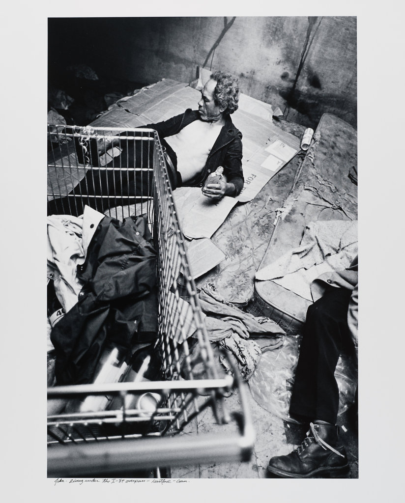 John, living under the I-84 overpass, Hartford, Conn.1983