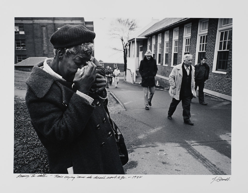 Long Island Shelter for the Homeless, Rosie Crying 'cause she don't know where to go,Boston, 1984