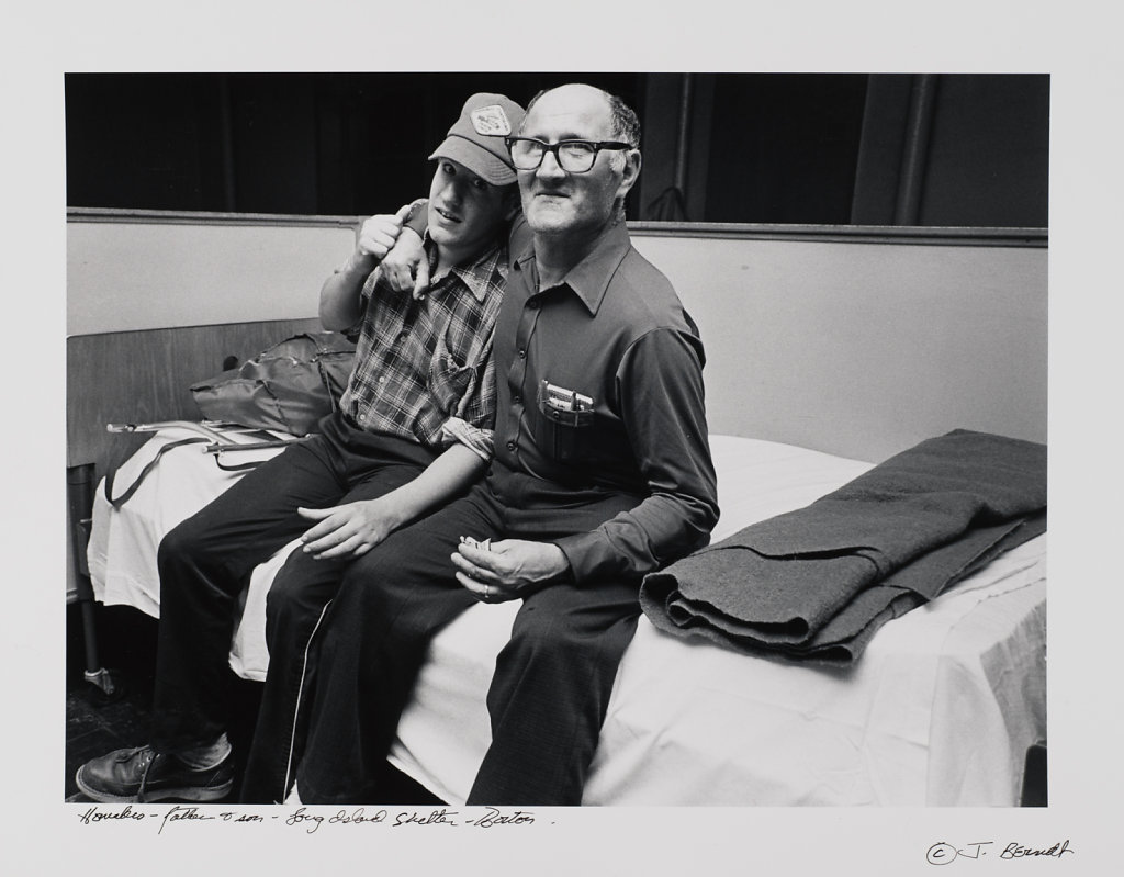 Homeless Father & Son-Long Island Shelter for the Homeless, Boston, 1983