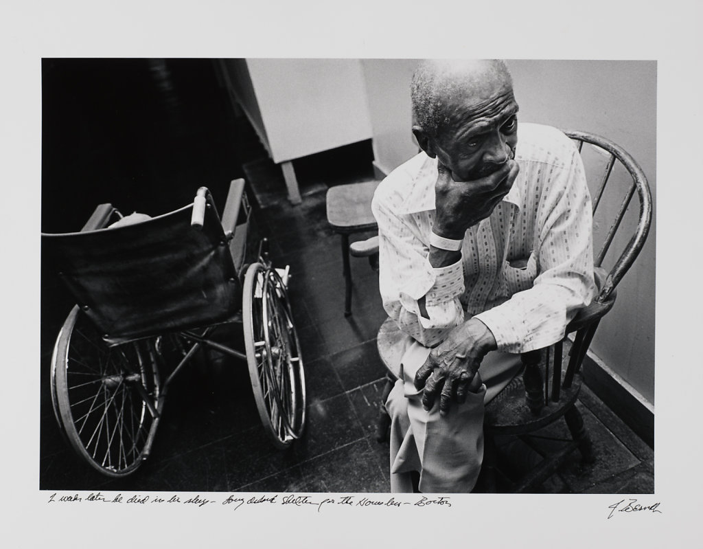 2 Weeks later he died in his sleep-Long Island Shelter for the Homeless, Boston, 1983