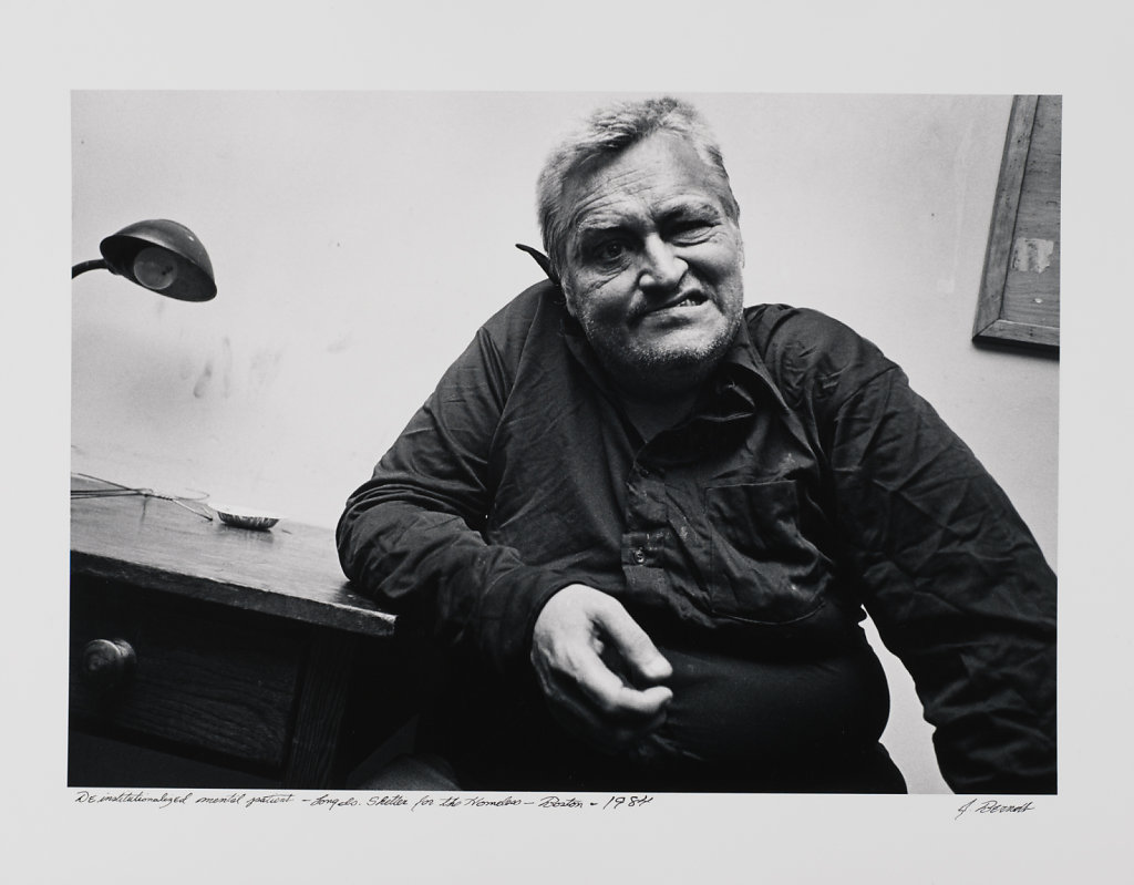 Deinstitutional mental patient-Long Island Shelter, Boston, 1983