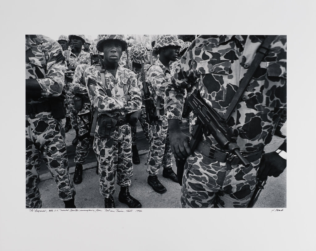 Port-au -Prince, "The Leopards"-US trained elite troops, Haiti, 1986