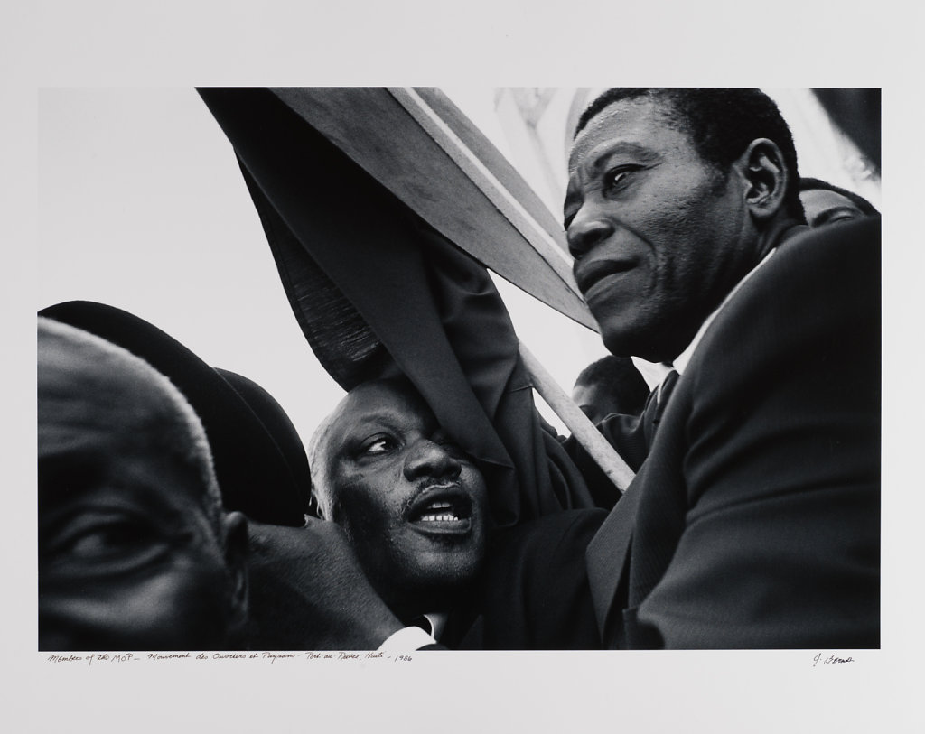 Port-au -Prince, Members of the M.O.P.-political party, Haiti, 1986