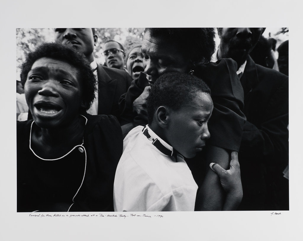 Funeral for those killed in a grenade attack at a pro-Aristide rally, Port-au-Prince, Haiti, 1989