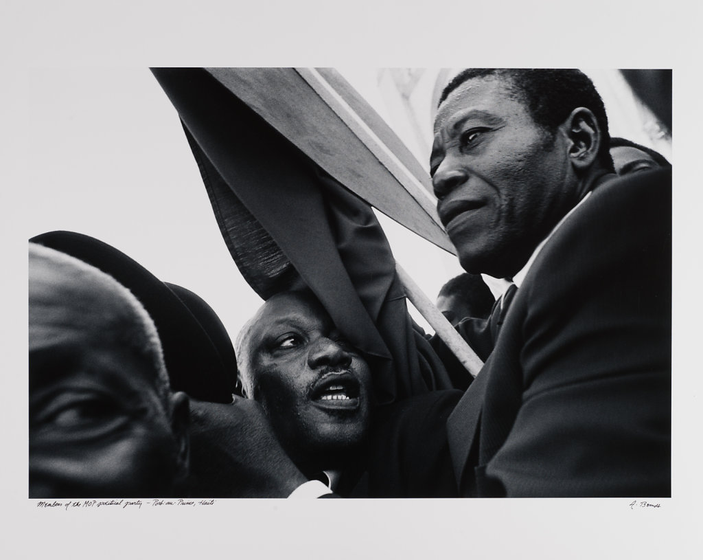 Members of the MOP political party, Port-au -Prince, Haiti, 1986