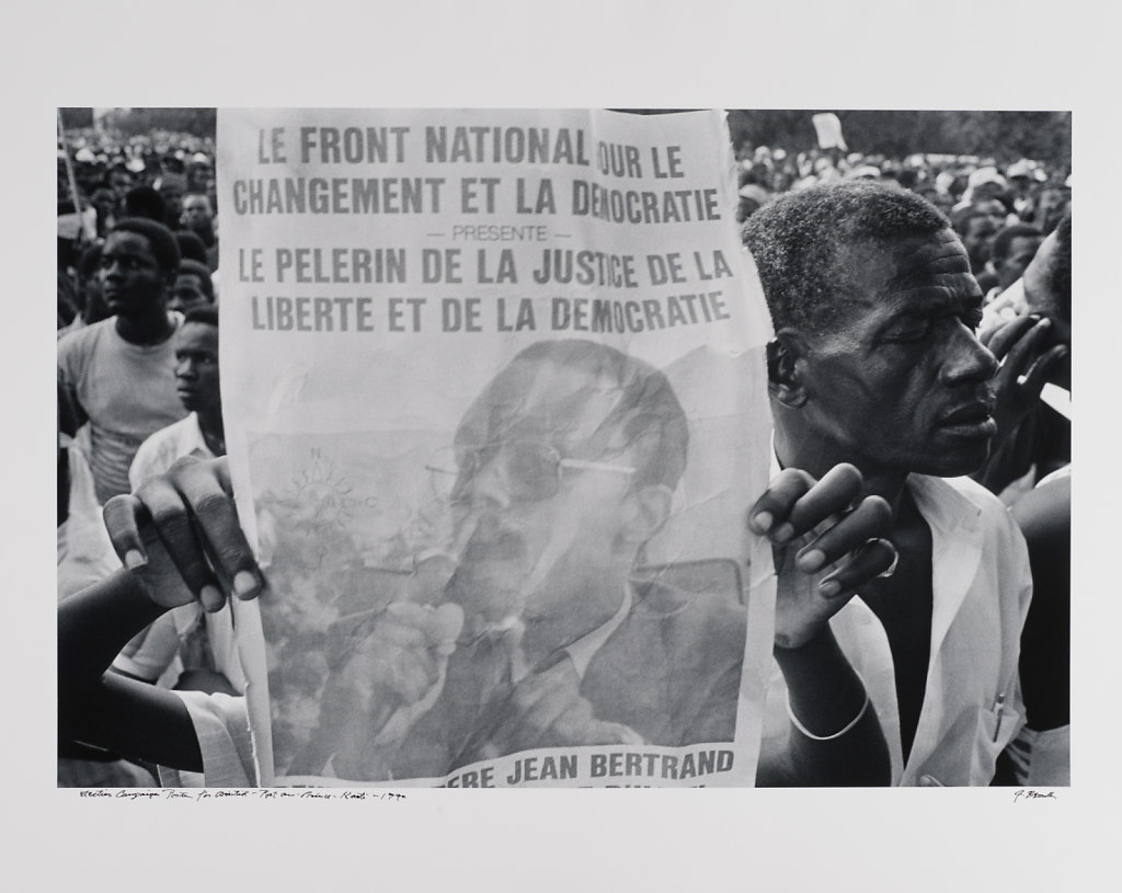 Election Campaigne Poster For Aristide, Port-au -Prince, Haiti, 1988